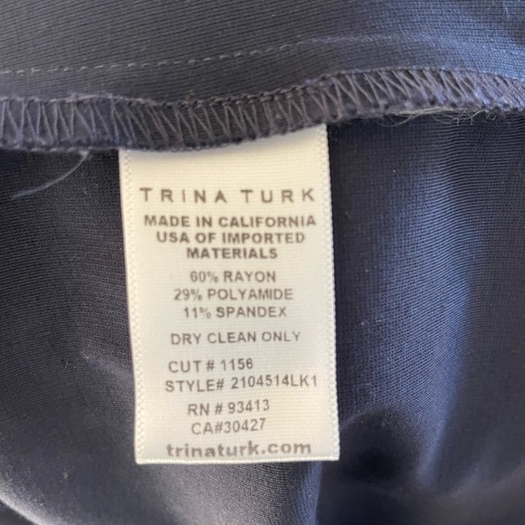 Trina Turk Indigo Blue Sky Pants - Picture 7 of 7
